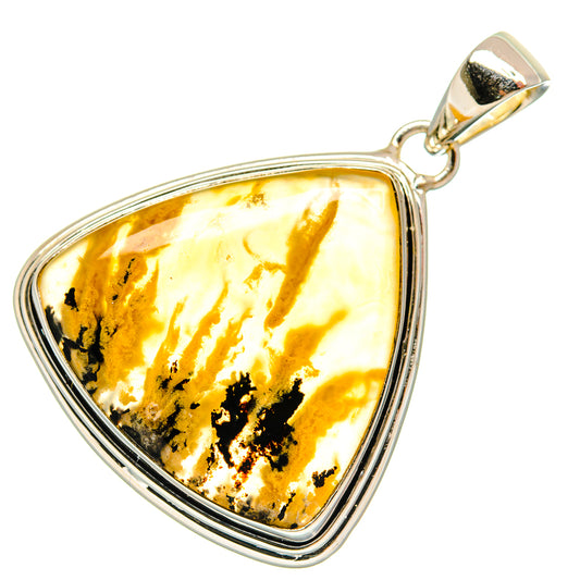 Plume Agate Pendants handcrafted by Ana Silver Co - PD25890 - Photo 2