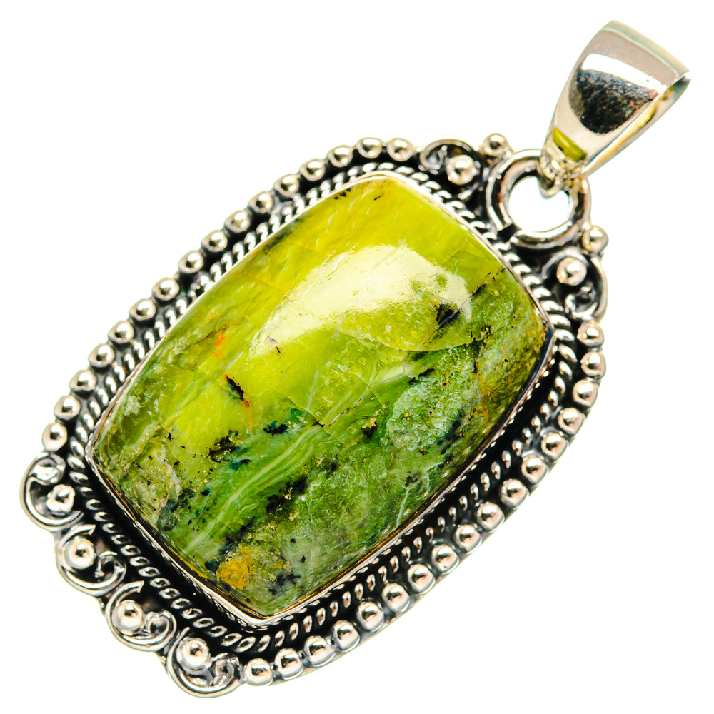 Rainforest Jasper Pendants handcrafted by Ana Silver Co - PD25894 - Photo 2