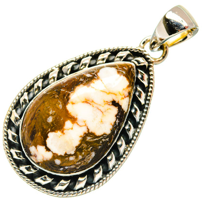 Peanut Wood Jasper Pendants handcrafted by Ana Silver Co - PD25898 - Photo 2