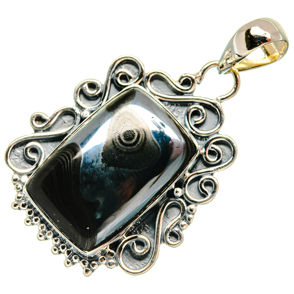 Psilomelane Pendants handcrafted by Ana Silver Co - PD25912 - Photo 2