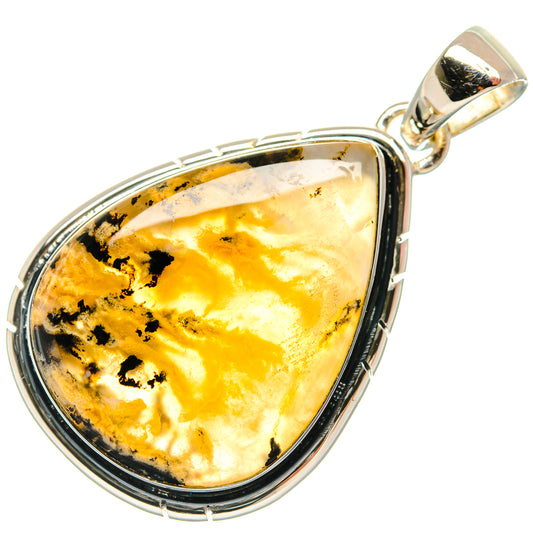 Plume Agate Pendants handcrafted by Ana Silver Co - PD25914 - Photo 2