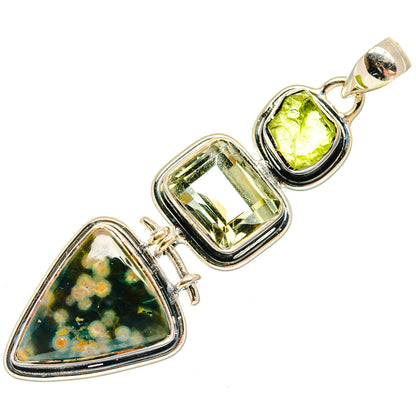 Ocean Jasper Pendants handcrafted by Ana Silver Co - PD25919 - Photo 2