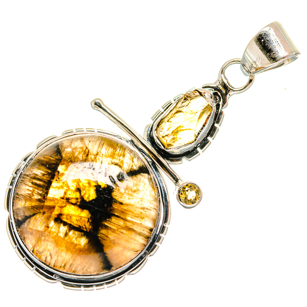 Chiastolite Pendants handcrafted by Ana Silver Co - PD25921 - Photo 2