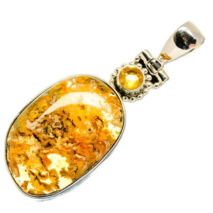 Plume Agate Pendants handcrafted by Ana Silver Co - PD25930 - Photo 2