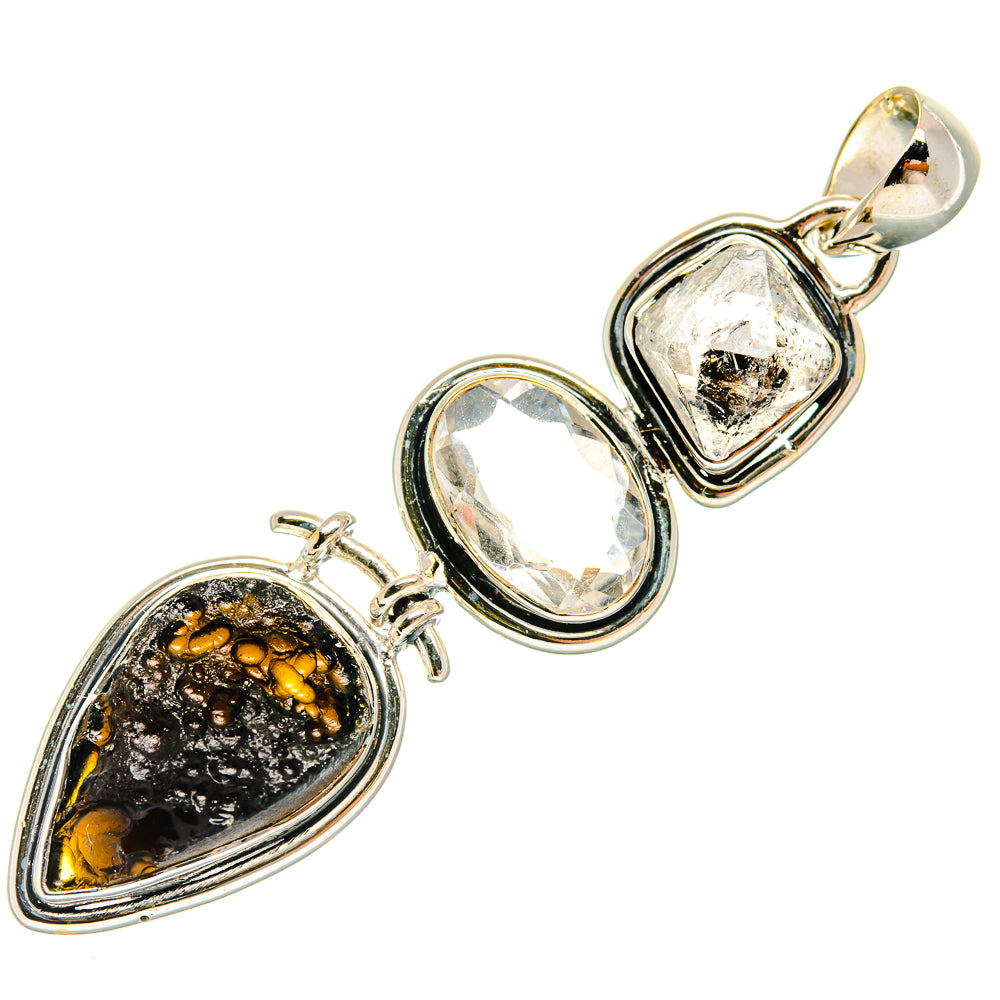 Tektite Pendants handcrafted by Ana Silver Co - PD25934 - Photo 2