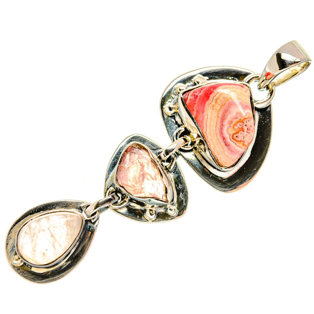 Rhodochrosite Pendants handcrafted by Ana Silver Co - PD25939 - Photo 2