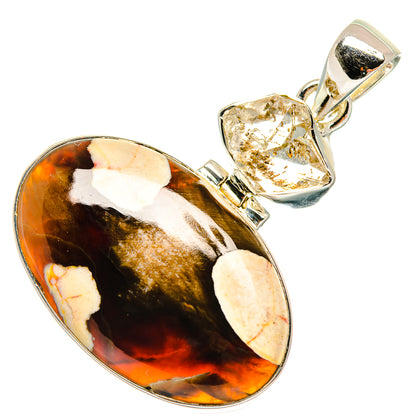 Peanut Wood Jasper Pendants handcrafted by Ana Silver Co - PD25943 - Photo 2