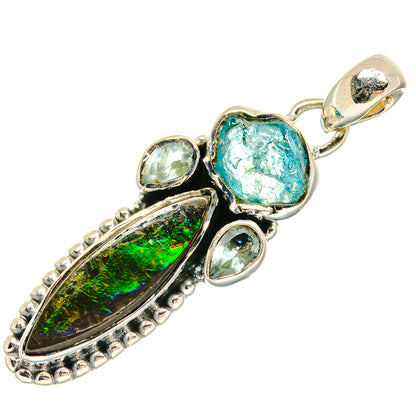 Ammolite Pendants handcrafted by Ana Silver Co - PD25961 - Photo 2