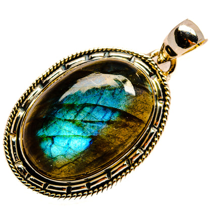 Labradorite Pendants handcrafted by Ana Silver Co - PD25965 - Photo 2