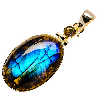 Labradorite Pendants handcrafted by Ana Silver Co - PD25966 - Photo 2