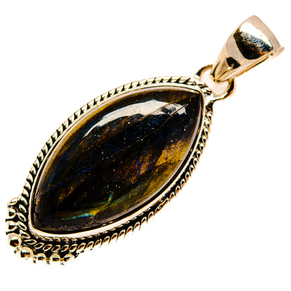 Labradorite Pendants handcrafted by Ana Silver Co - PD25968 - Photo 2