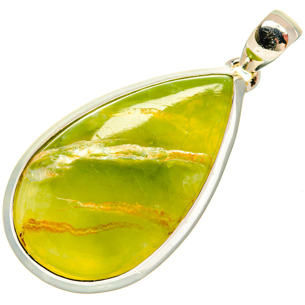 African Green Opal Pendants handcrafted by Ana Silver Co - PD25980 - Photo 2