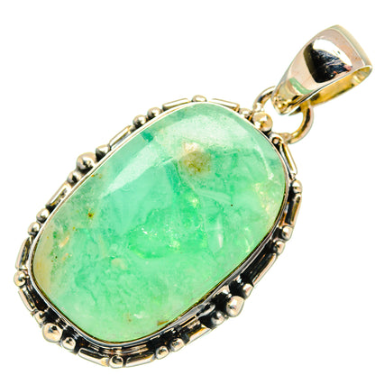 Australian Green Opal Pendants handcrafted by Ana Silver Co - PD25987 - Photo 2