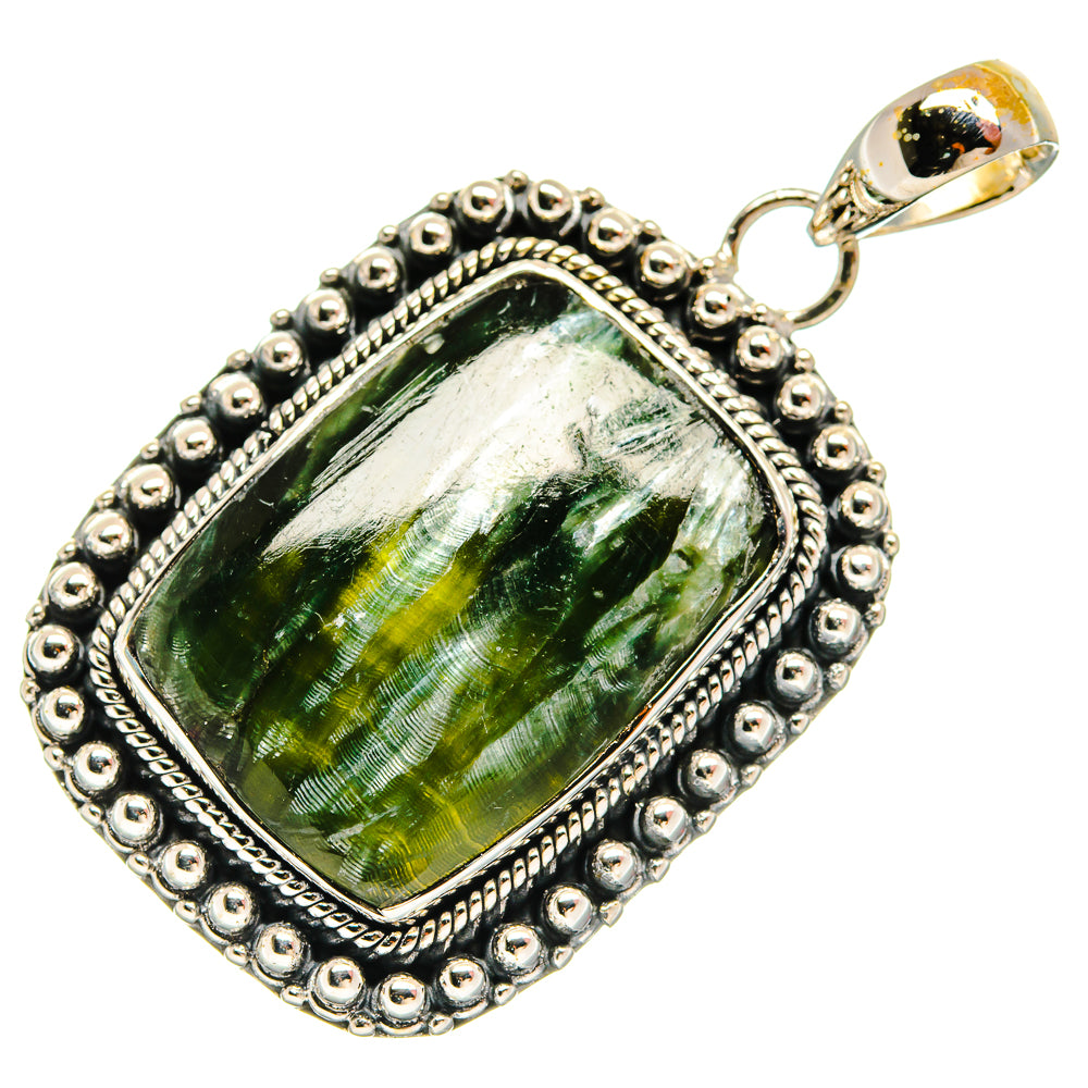 Seraphinite Pendants handcrafted by Ana Silver Co - PD26005 - Photo 2