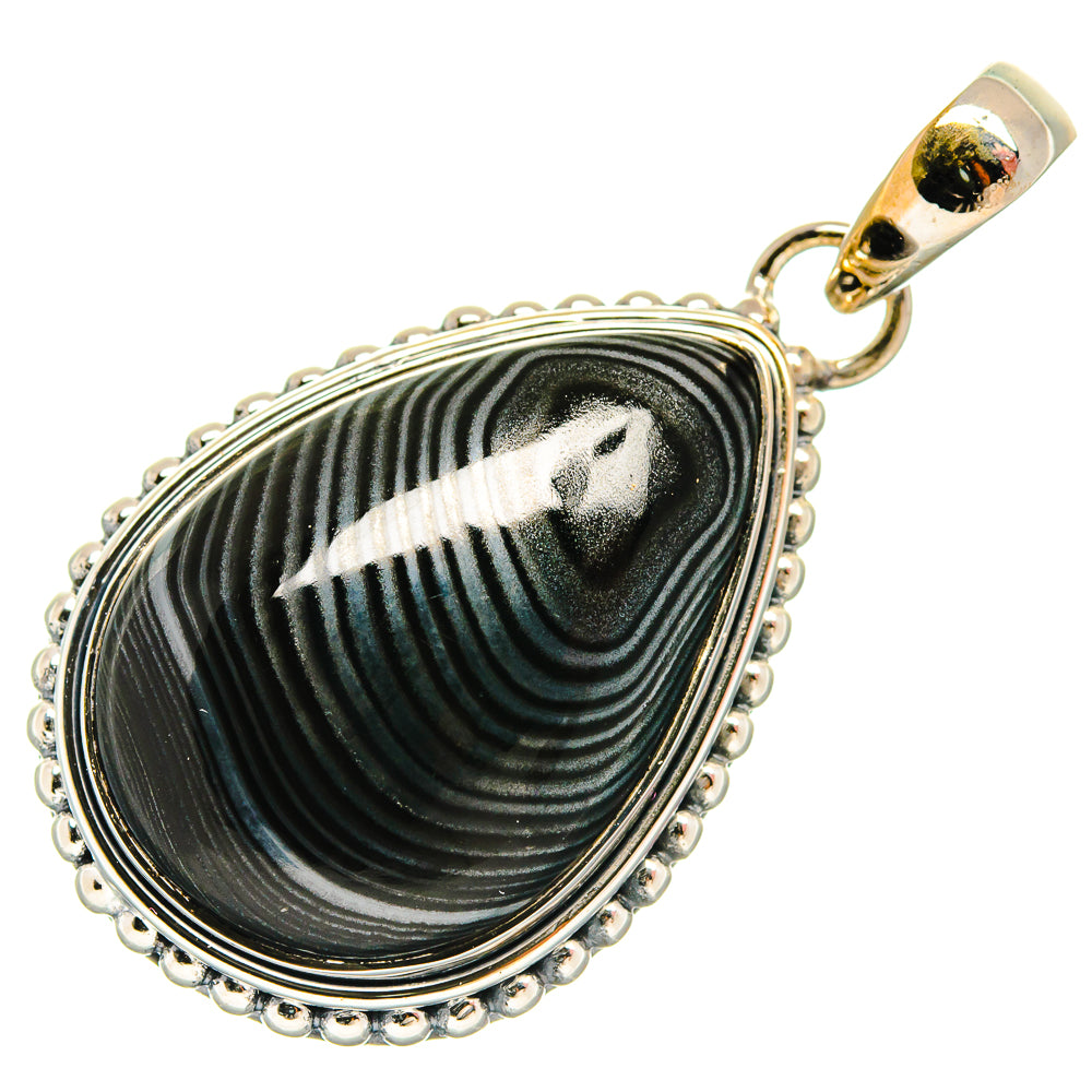Psilomelane Pendants handcrafted by Ana Silver Co - PD26020 - Photo 2