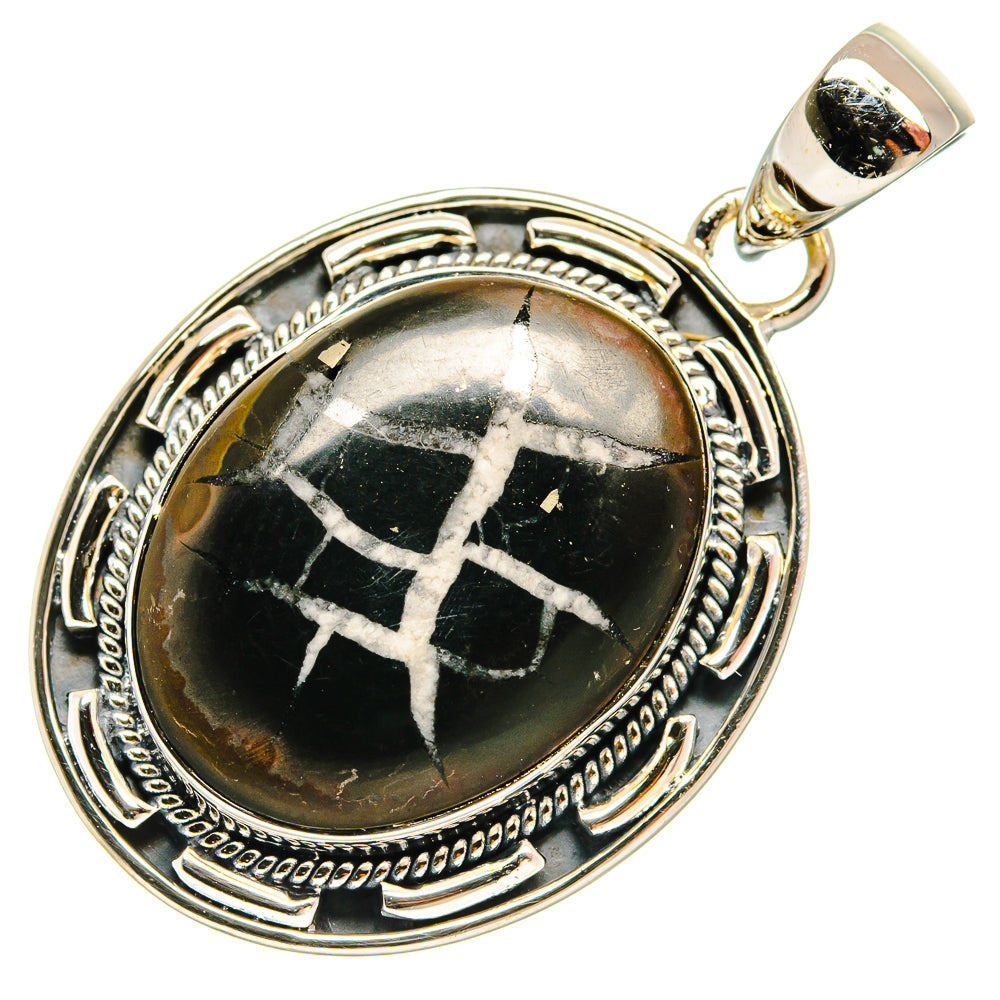 Septarian Geode Pendants handcrafted by Ana Silver Co - PD26024 - Photo 2