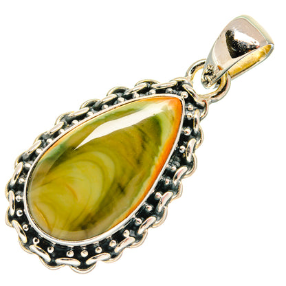 Polychrome Jasper Pendants handcrafted by Ana Silver Co - PD26028 - Photo 2