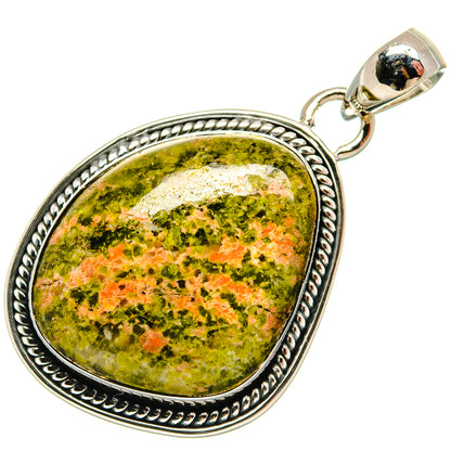 Unakite Pendants handcrafted by Ana Silver Co - PD26029 - Photo 2