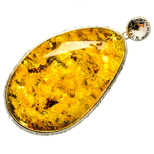 Baltic Amber Pendants handcrafted by Ana Silver Co - PD26032 - Photo 2