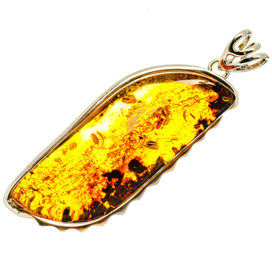 Baltic Amber Pendants handcrafted by Ana Silver Co - PD26033 - Photo 2