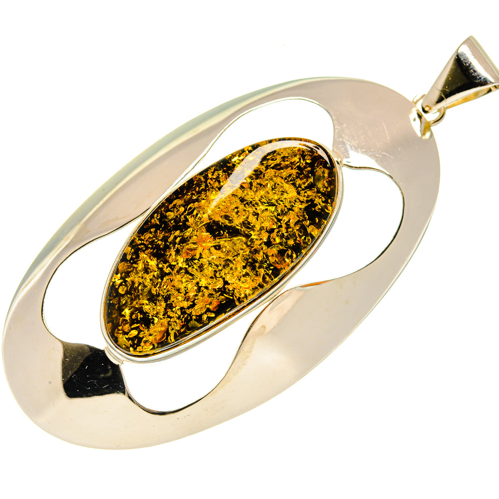 Baltic Amber Pendants handcrafted by Ana Silver Co - PD26035 - Photo 2