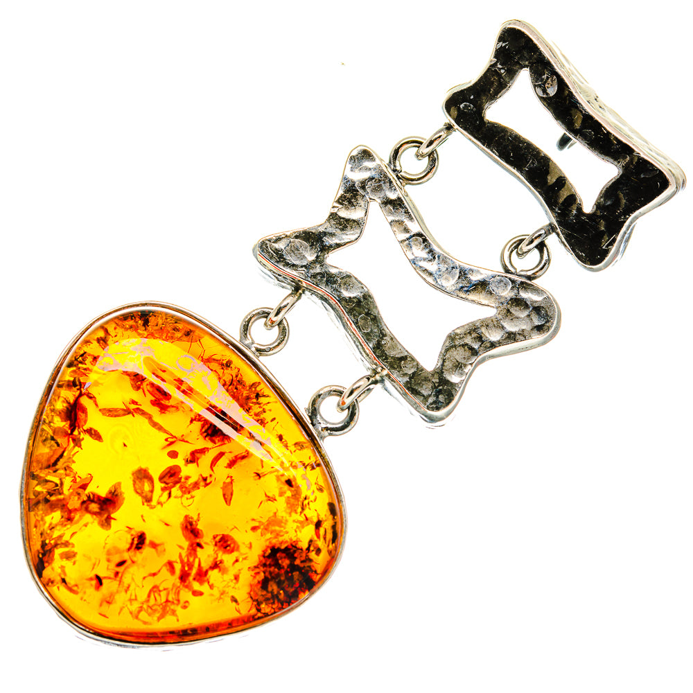 Baltic Amber Pendants handcrafted by Ana Silver Co - PD26036 - Photo 2