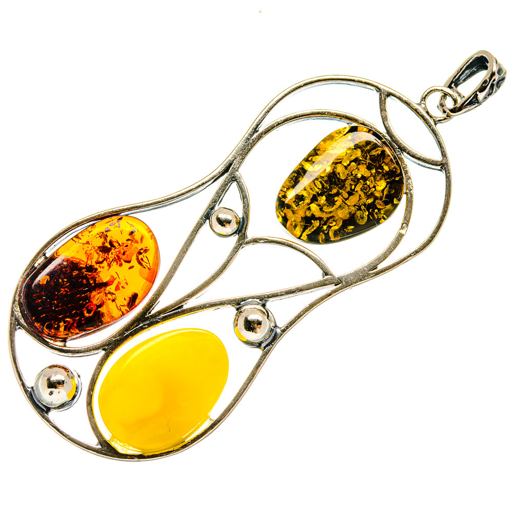 Baltic Amber Pendants handcrafted by Ana Silver Co - PD26040 - Photo 2