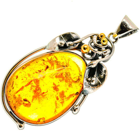 Baltic Amber Pendants handcrafted by Ana Silver Co - PD26041 - Photo 2