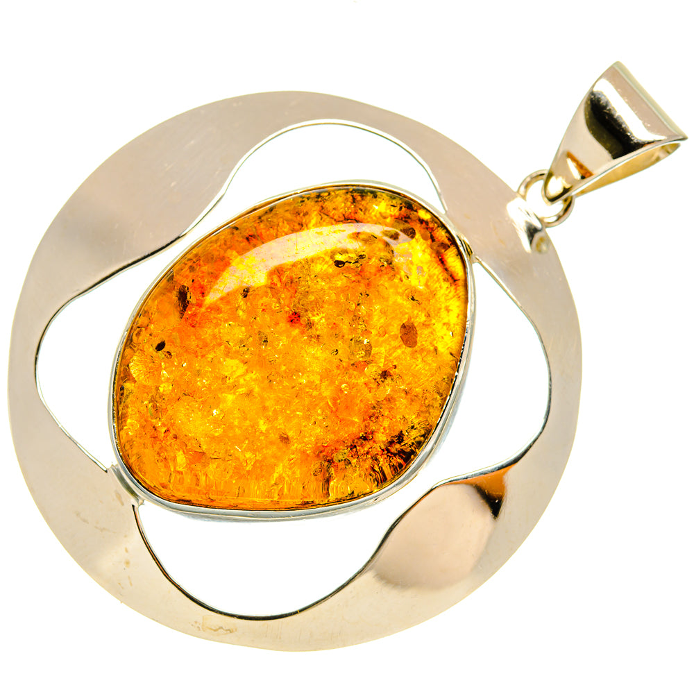 Baltic Amber Pendants handcrafted by Ana Silver Co - PD26046 - Photo 2
