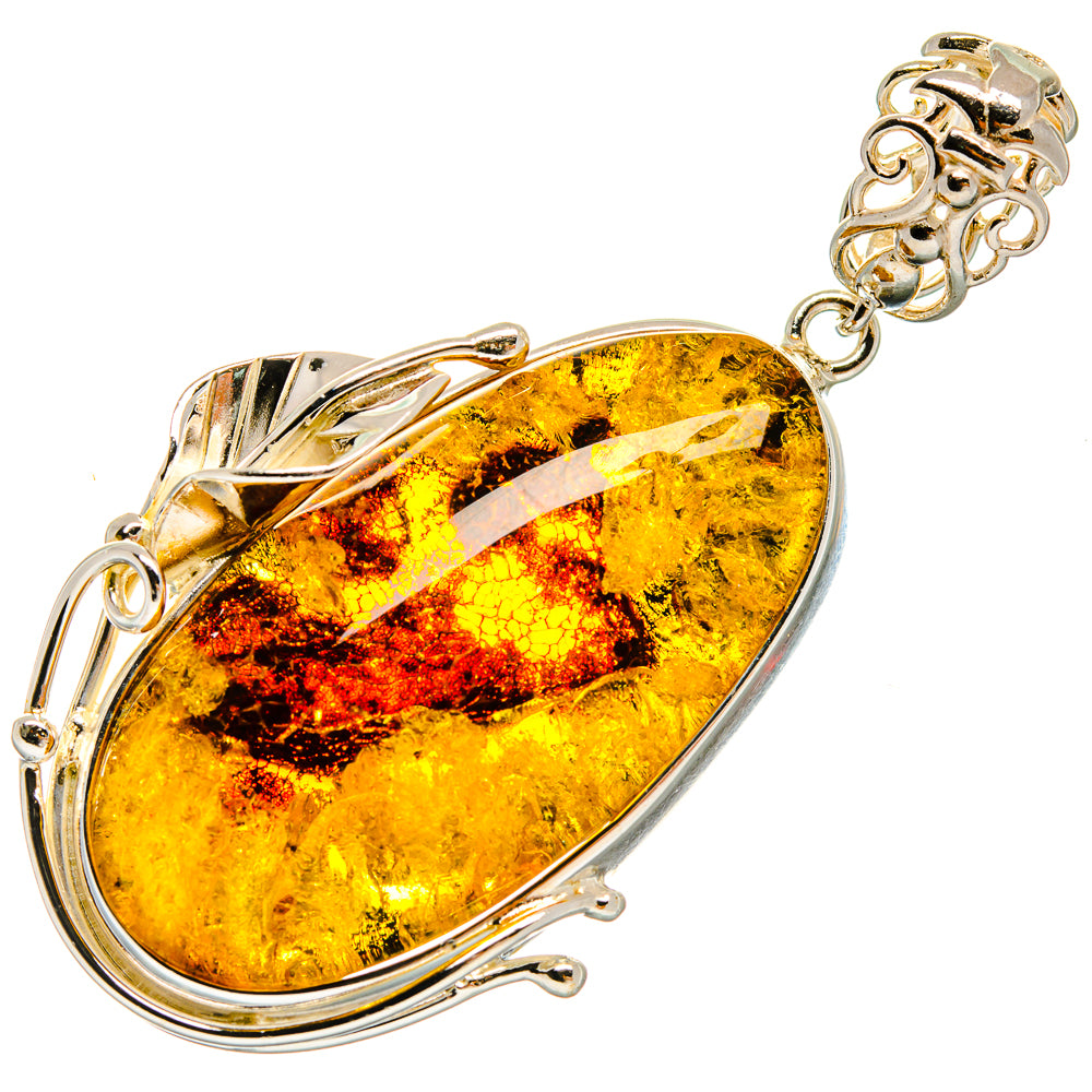 Baltic Amber Pendants handcrafted by Ana Silver Co - PD26050 - Photo 2