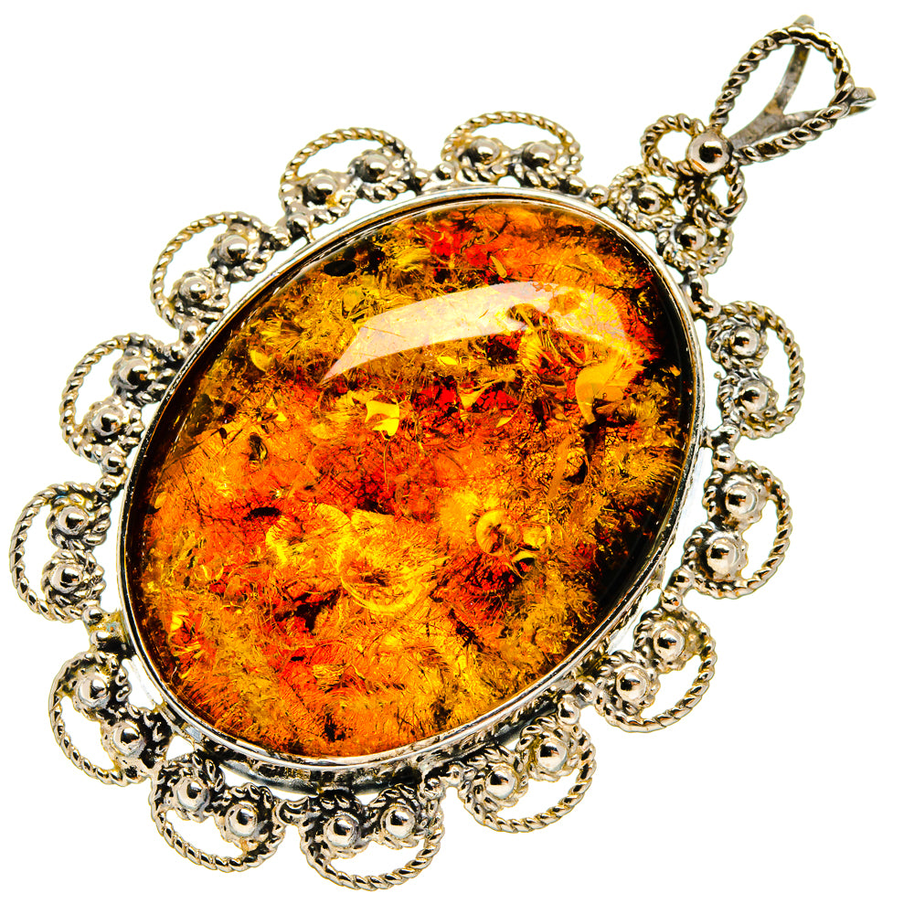 Baltic Amber Pendants handcrafted by Ana Silver Co - PD26054 - Photo 2