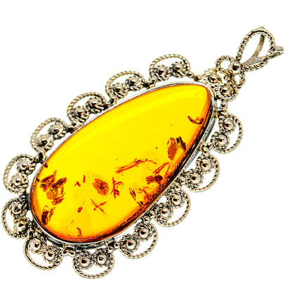 Baltic Amber Pendants handcrafted by Ana Silver Co - PD26055 - Photo 2