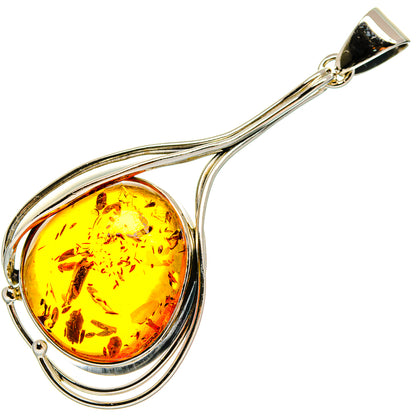 Baltic Amber Pendants handcrafted by Ana Silver Co - PD26059 - Photo 2