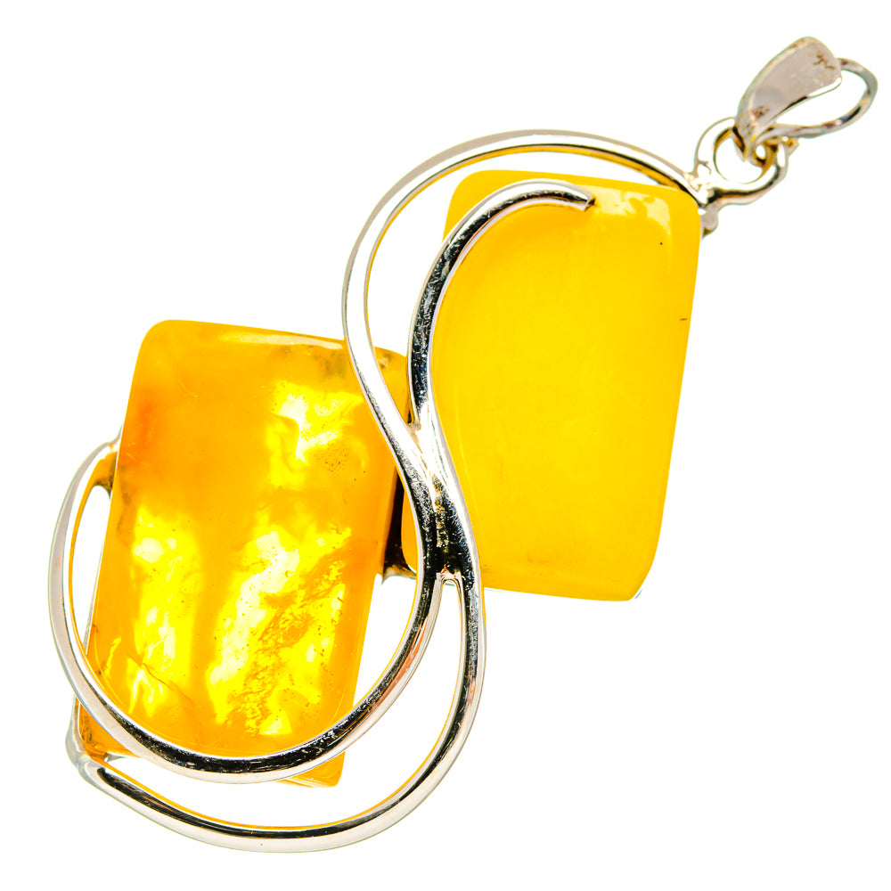 Baltic Amber Pendants handcrafted by Ana Silver Co - PD26066 - Photo 2