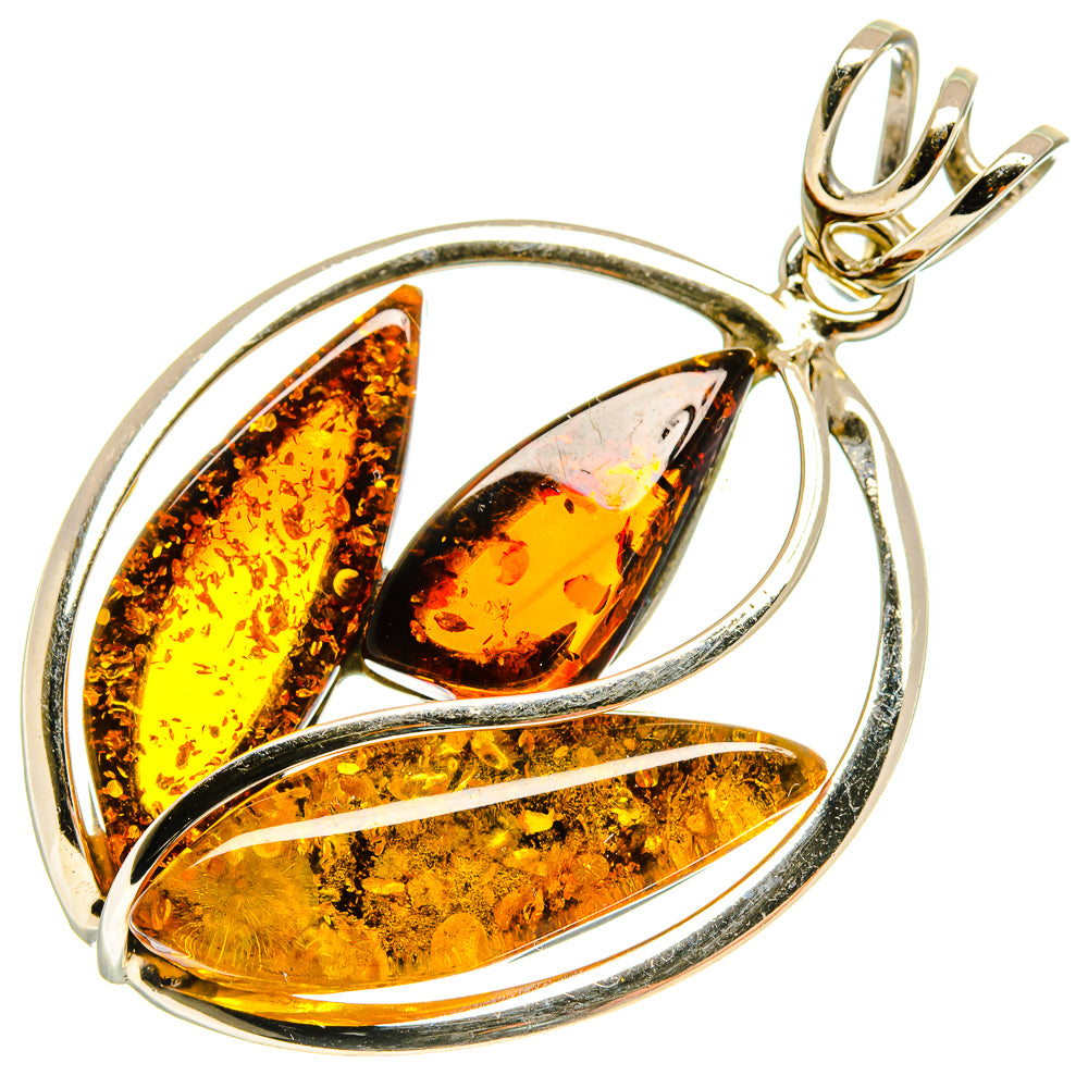 Baltic Amber Pendants handcrafted by Ana Silver Co - PD26071 - Photo 2