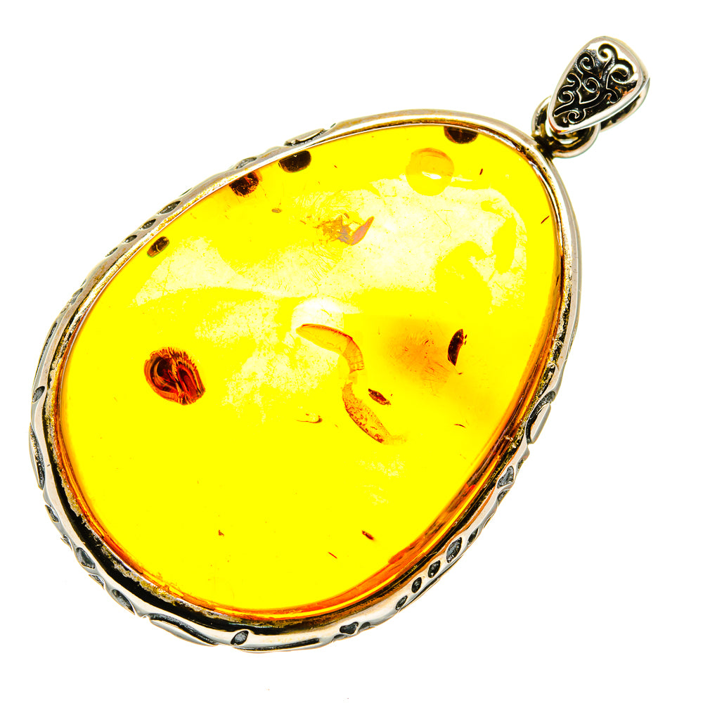 Baltic Amber Pendants handcrafted by Ana Silver Co - PD26073 - Photo 2