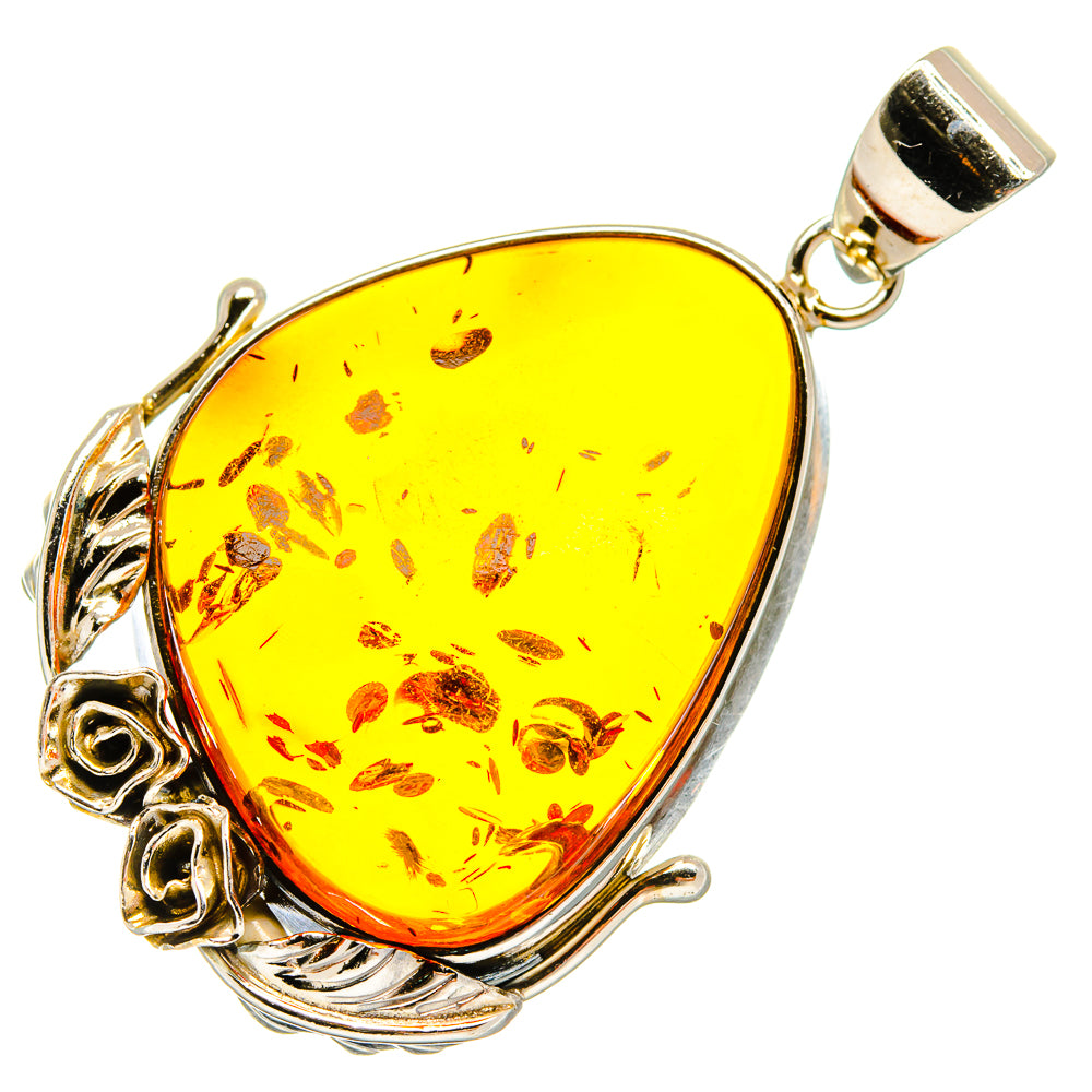Baltic Amber Pendants handcrafted by Ana Silver Co - PD26076 - Photo 2