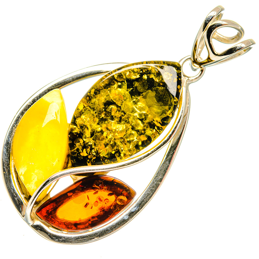 Baltic Amber Pendants handcrafted by Ana Silver Co - PD26088 - Photo 2