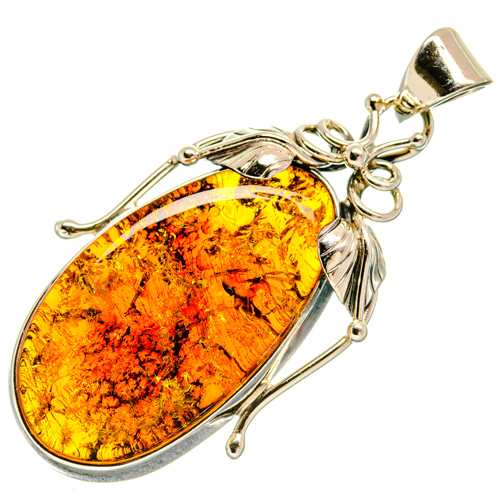 Baltic Amber Pendants handcrafted by Ana Silver Co - PD26094 - Photo 2