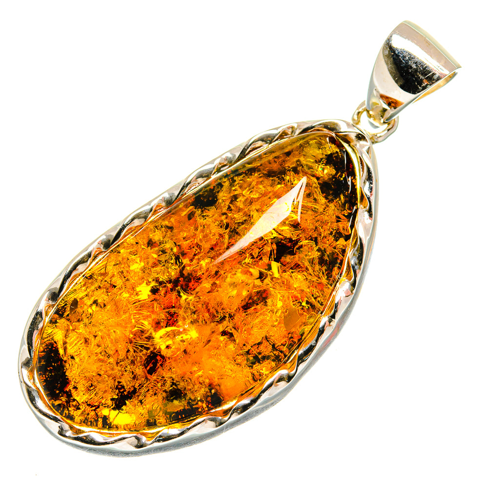 Baltic Amber Pendants handcrafted by Ana Silver Co - PD26095 - Photo 2