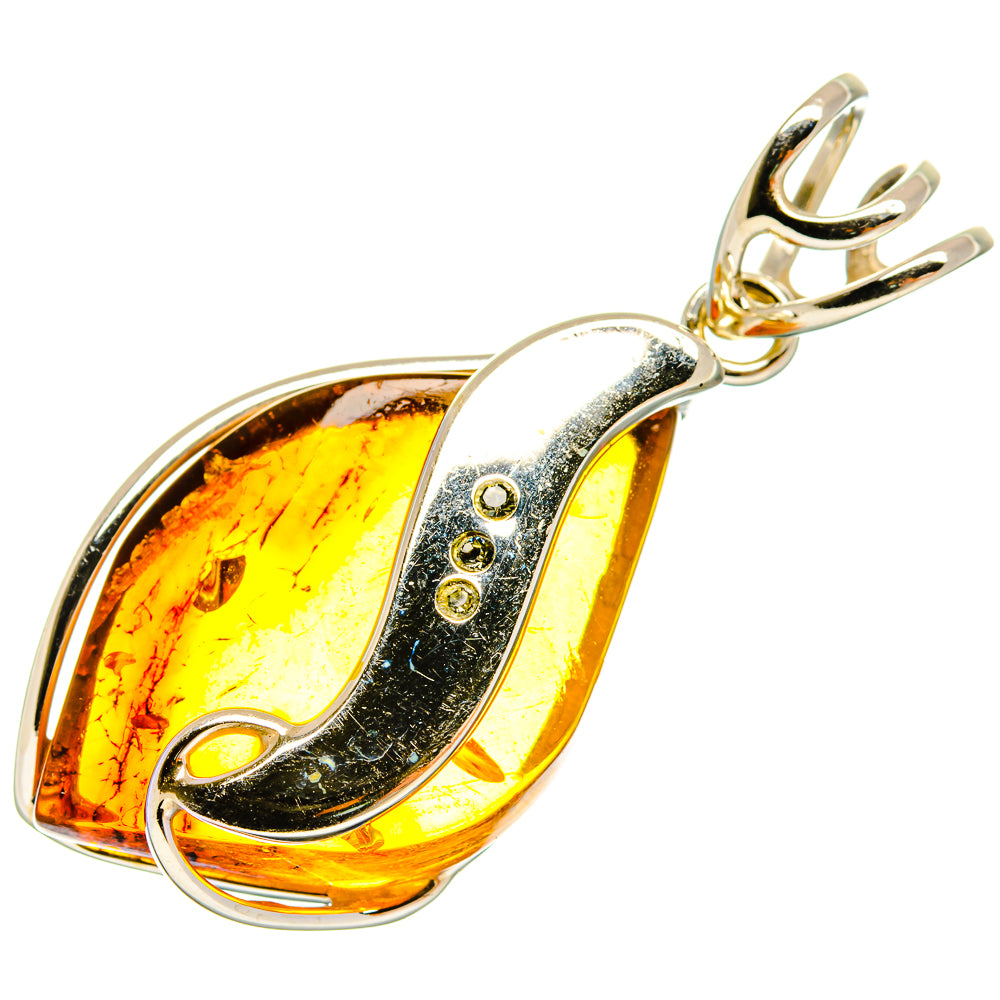 Baltic Amber Pendants handcrafted by Ana Silver Co - PD26096 - Photo 2
