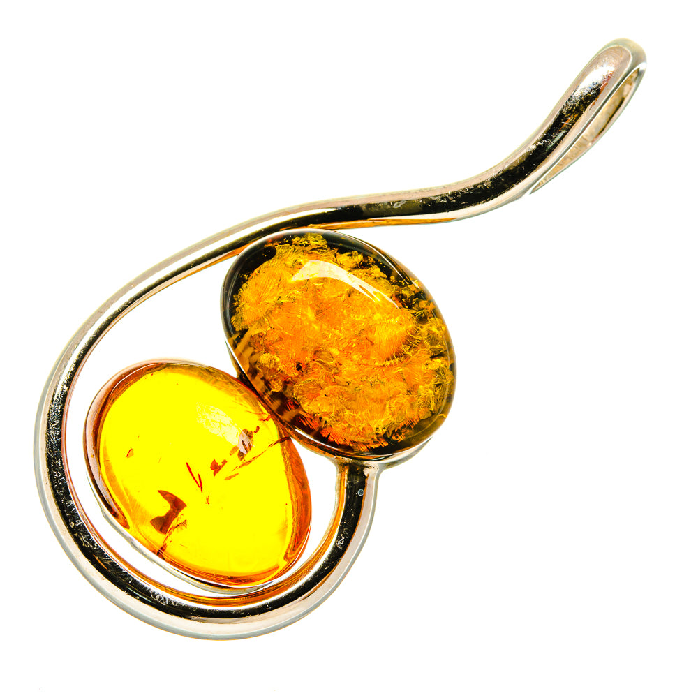 Baltic Amber Pendants handcrafted by Ana Silver Co - PD26099 - Photo 2
