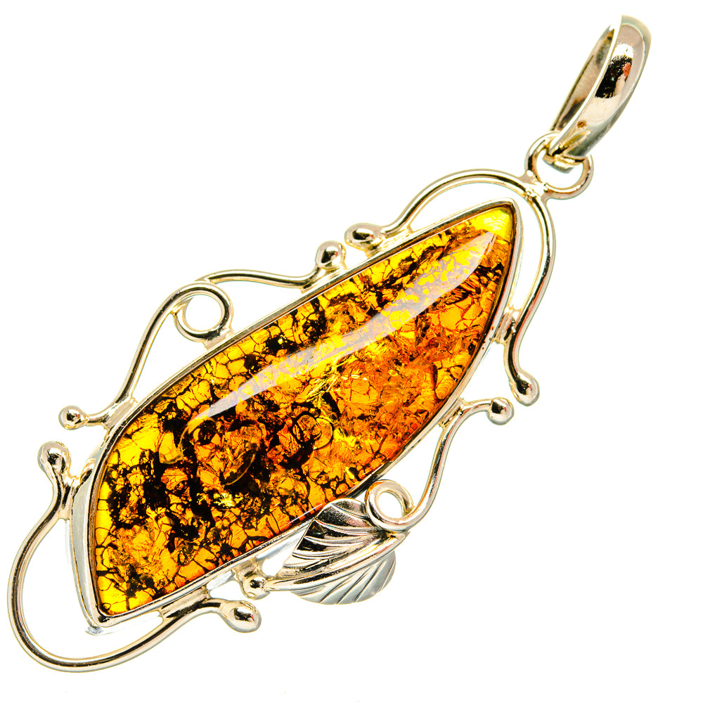 Baltic Amber Pendants handcrafted by Ana Silver Co - PD26103 - Photo 2