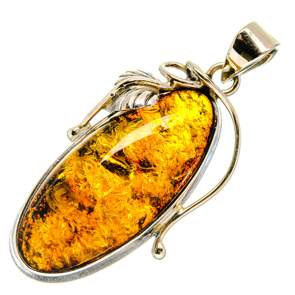 Baltic Amber Pendants handcrafted by Ana Silver Co - PD26104 - Photo 2