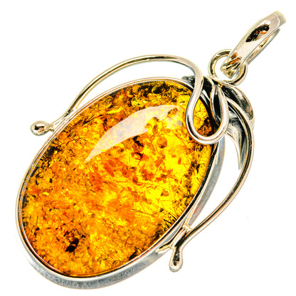 Baltic Amber Pendants handcrafted by Ana Silver Co - PD26105 - Photo 2