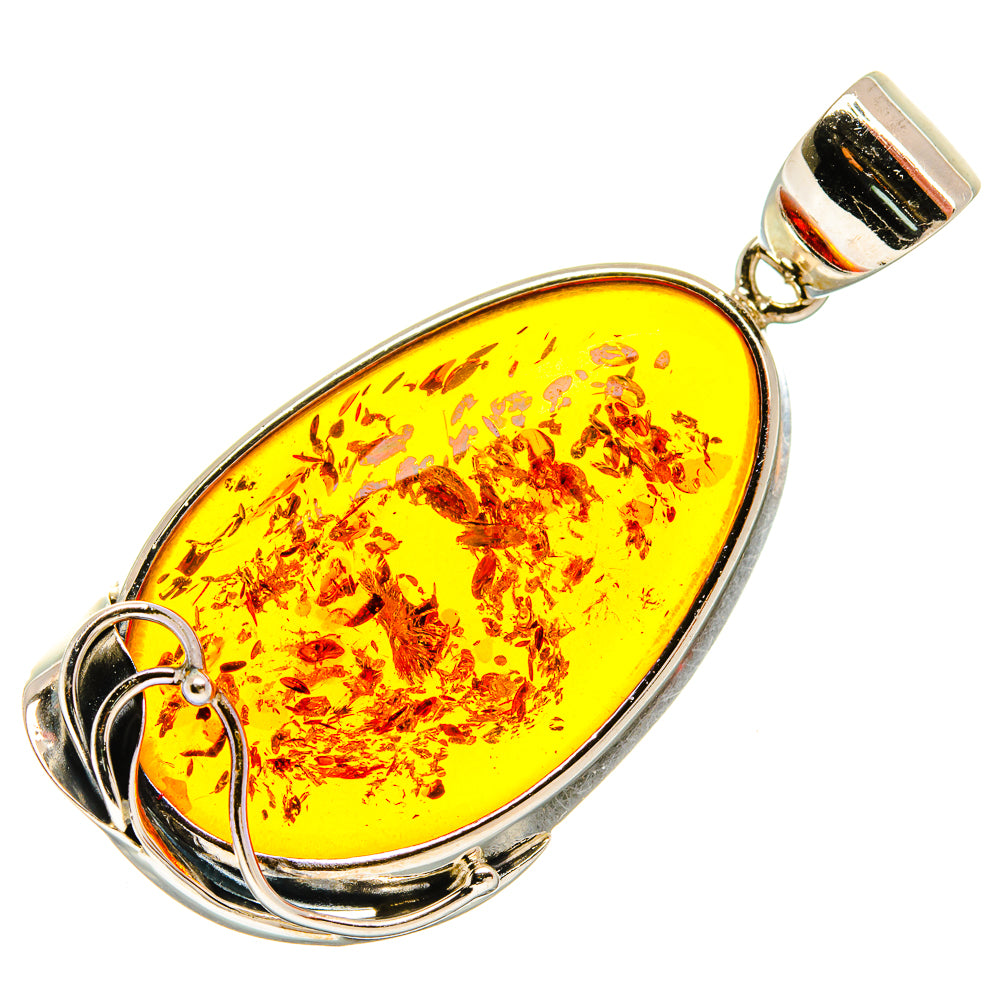 Baltic Amber Pendants handcrafted by Ana Silver Co - PD26106 - Photo 2