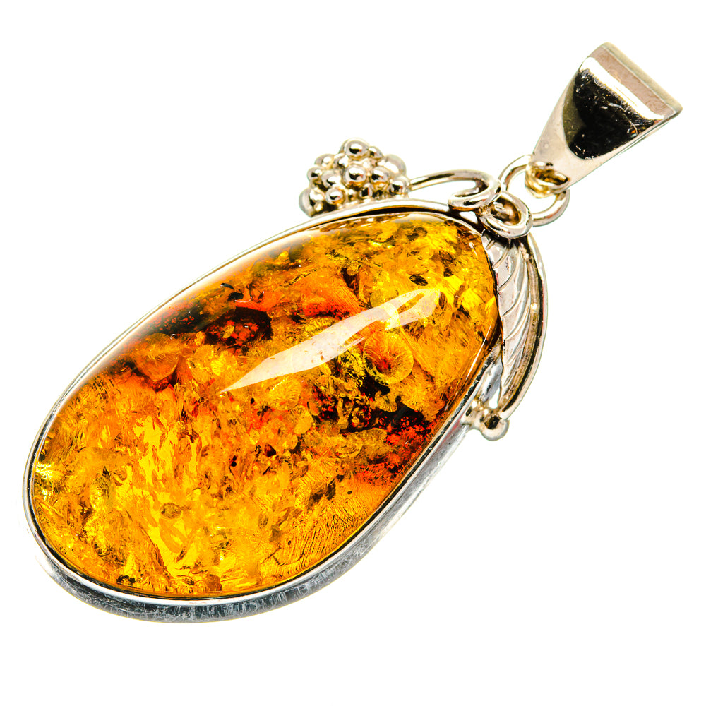 Baltic Amber Pendants handcrafted by Ana Silver Co - PD26110 - Photo 2