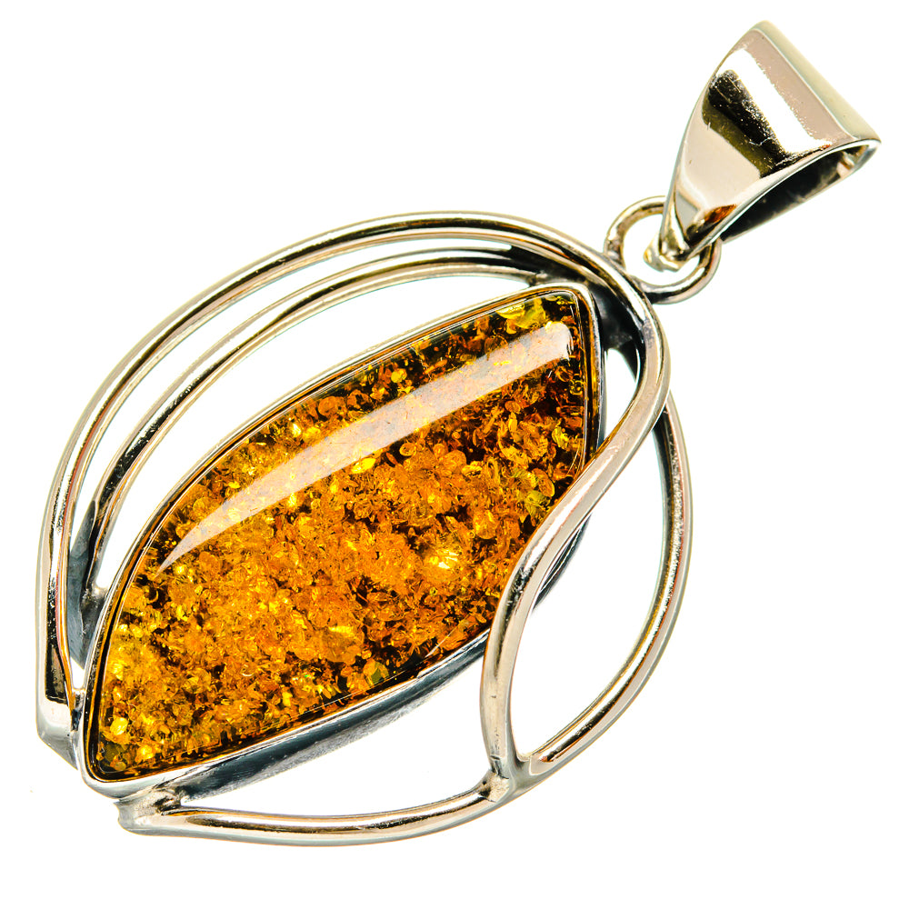 Baltic Amber Pendants handcrafted by Ana Silver Co - PD26113 - Photo 2