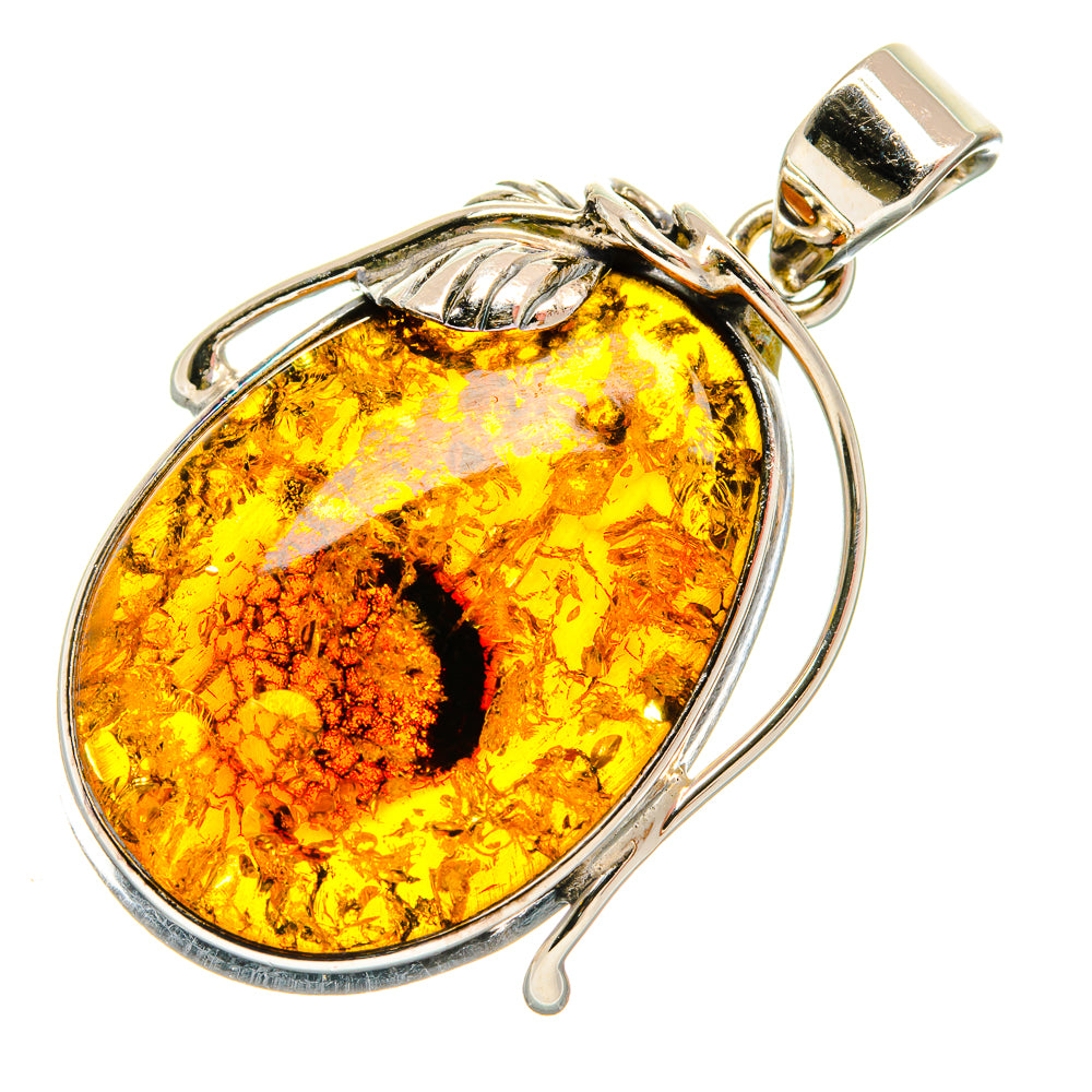 Baltic Amber Pendants handcrafted by Ana Silver Co - PD26116 - Photo 2