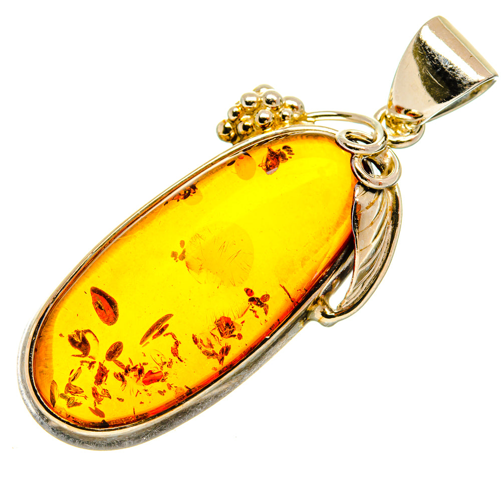 Baltic Amber Pendants handcrafted by Ana Silver Co - PD26117 - Photo 2